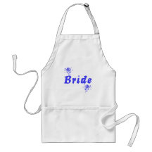 Bride (blue) apron