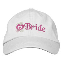Bride Bridal Embroidery Embroidered Baseball Caps