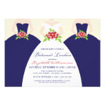 Bride & Bridesmaids Bridal Luncheon Invite (navy)