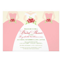 Bride & Bridesmaids Bridal Shower Invite (pink)