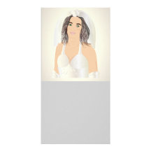 bride custom photo card