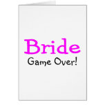 Bride Game Over Cards