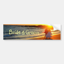 Bride, &, Groom Bumper Stickers