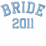 Bride hooded sweatshirt jacket