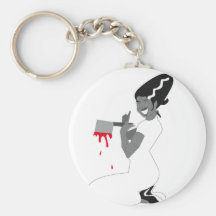 bride of frankenstein key chain
