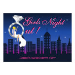 Bride On Ring Skyline Bachelorette Party Invite