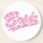 Bride/pink/Bachelorette Party Beverage Coaster