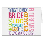 Bride Sentiments Wedding Cards