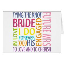 Bride Sentiments Wedding Cards