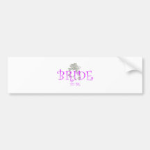 bride to be flwr bumper sticker