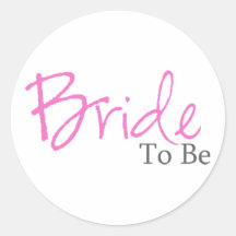 Bride To Be (Pink Script) Sticker