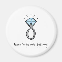 bride to be refrigerator magnets