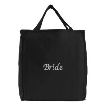 Bride Tote Embroidered Tote Bags