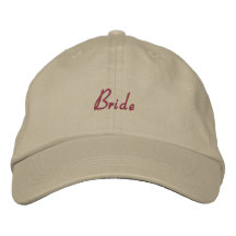 Bride Wedding Party Embroidered Hat