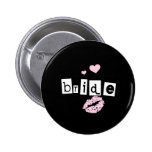 Bride White and Pink on Black