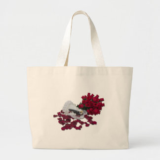 BrideGroomCakeTopperRoses100711 Canvas Bag