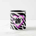 Brides BFF (Heart Zebra Print) Mug