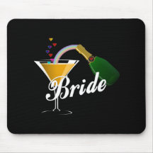Brides Champagne Toast Mouse Pad