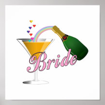 Brides Champagne Toast Posters