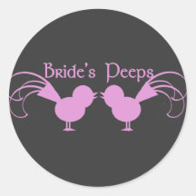 Bride's Peeps/ Pink Sticker