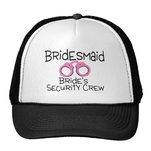 Brides Security Crew Pink Handcuffs Hat