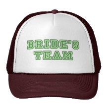 Bride's Team - University Text Hats