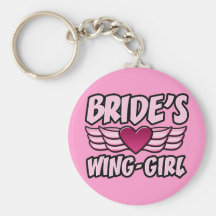 Bride's Wing-Girl Bachelorette Party Key Chain