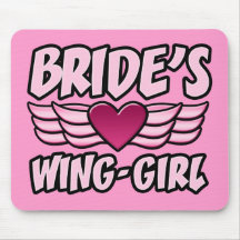 Bride's Wing-Girl Bachelorette Party Mousepad