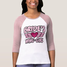 Bride's Wing-Girl Bachelorette Party Tee Shirts