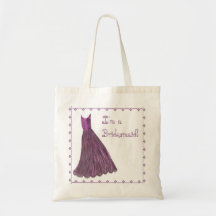 Bridesmaid Bag - LILAC PURPLE Bridesmaid Dress
