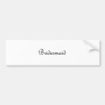 Bridesmaid Bumper Sticker