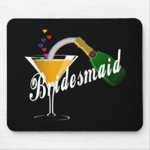 Bridesmaid Champagne Toast Mousepad