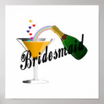 Bridesmaid Champagne Toast Print