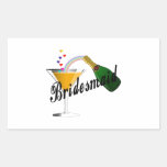 Bridesmaid Champagne Toast Sticker