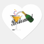 Bridesmaid Champagne Toast Stickers