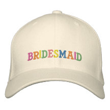 Bridesmaid Embroidered Baseball Caps