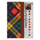Bridesmaid Invitation - Buchanan Scottish Tartan Cards