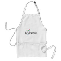 Bridesmaid Martini Black Apron