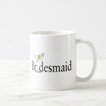Bridesmaid Martini Black Coffee Mug