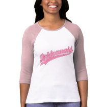 Bridesmaid Pink Baseball Tee