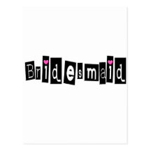 Bridesmaid Post Cards