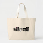 Bridesmaid (Sq Blk) Canvas Bags