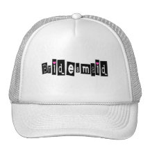 Bridesmaid (Sq Blk) Hat