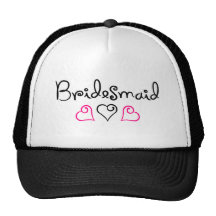 Bridesmaid Three Hearts Trucker Hat