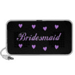 Bridesmaid Wedding Hearts Portable Speaker