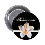 Bridesmaid Wedding ID Badge buttons