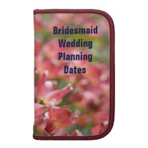 Bridesmaid Wedding Planning Dates Pink Dogwoods Folio Planner