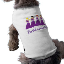 Bridesmaids in Purple Pet Tshirt