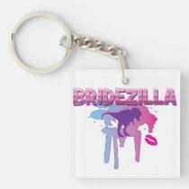 bridezilla bachelorette wedding bridal shower key chains