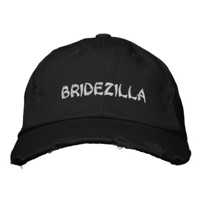 BRIDEZILLA Bride Embroidery cap Embroidered Baseball Caps BRIDEZILLA Bride Embroidery cap Embroidered Baseball Caps